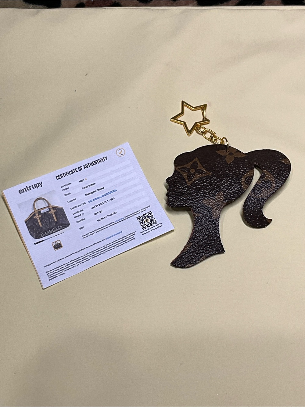 LV Barbie KEYRING/BAG CHARM Fashion w/ COA - Picture 5 of 8
